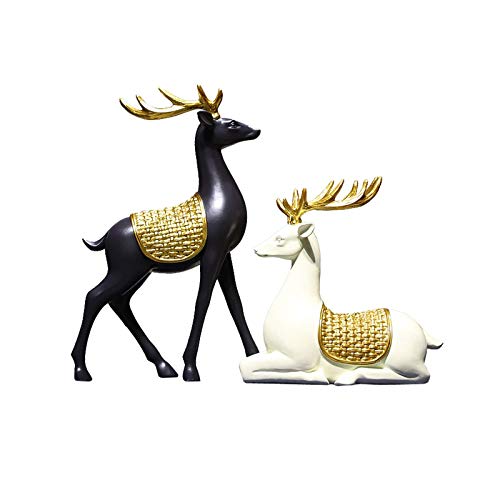 Ornements Feng Shui cerf pour revitaliser un salon terne et sans vie