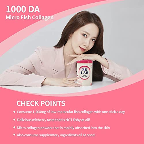 Bb Lab Collagen And Hyaluronic Acid Bundle(Pack Of 4) Low-Molecular Collagen Stick Supplement, Marine Collagen, Fish Collagen, Vitamin C, Hyaluronic Acid, Fast Absorption - 120 Ct #TOP5