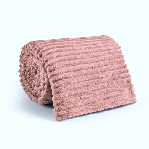 Manta Cobertor Soft Microfibra Canelado Casal - Uva