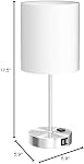 【Upgraded】Set of 2 Touch Control Table Lamps with 2 USB Ports & AC Outlet, 3-Way Dimmable Bedside Nightstand Lamps for Living Room Nursery Office Bedroom, E26 800 Lumens 5000K Daylight Bulbs Included