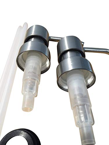 Stainless Soap Pumps With Collar Rings - 2Pk - Replacement Pumps For Your Bottles, Mason Jars Or Other Diy Soap Or Lotion Dispensers #TOP1