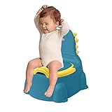 ⇋Base antideslizante: la almohadilla de goma antideslizante integrada hace que el orinal para niños pequeños sea más estable y seguro. El orinal para bebé también protege la parte inferior de la espalda del bebé de las salpicaduras de caca y orina malolientes.