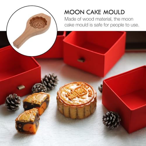 Molde de Madera para Pasteles con Diseño de Flor miniatura 3