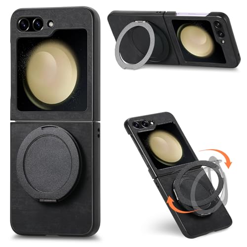 Coque Galaxy Z Flip 6 support anneau pour appels vidéo et photos en voyage