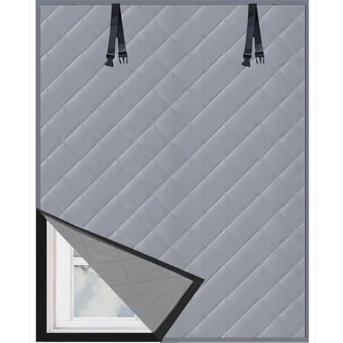 Rideau coupe-vent isolant phonique et store de fenêtre thermique en coton - 2