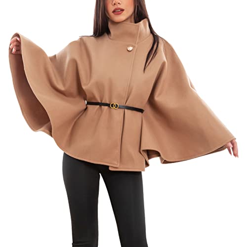 Toocool Giacca Donna Panno Cappottino Mantella