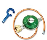 ➡️ Gasflaschenschlüssel: Ermöglicht ein kraftsparendes Anschließen und Lösen von Kleinflaschenreglern | Material: Kunststoff