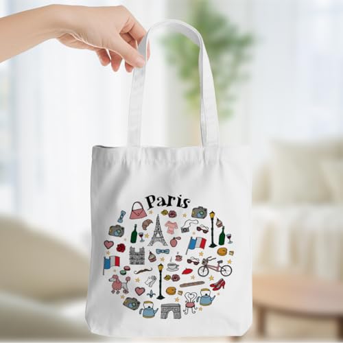 New York Chicago Nashville Paris Las Vegas Souvenirs Gifts Beach Canvas Tote Bag for Women Christmas Birthday2