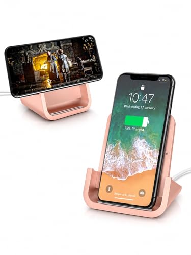 Wireless Charger YUWISS Wireless Charging Stand Cordless Charger 10/7.5/5W Compatible with iPhone...