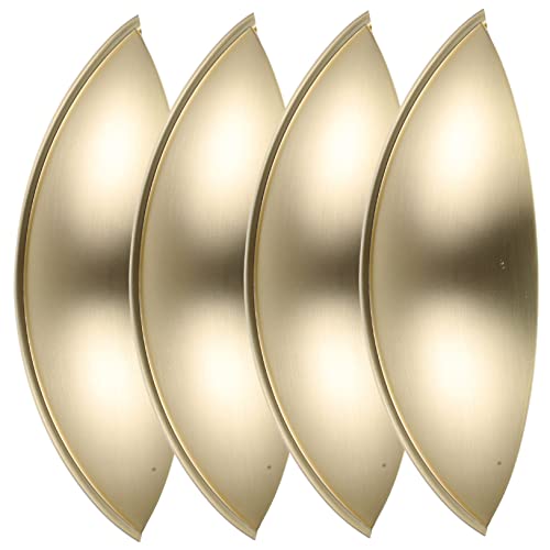 Housoutil 4 Piezas Mango Semicircular Para Armario Tiradores Para Muebles Tiradores Metálicos Para Tocadores Accesorios De Repuesto Para Maneta Puerta Cocina o Baño