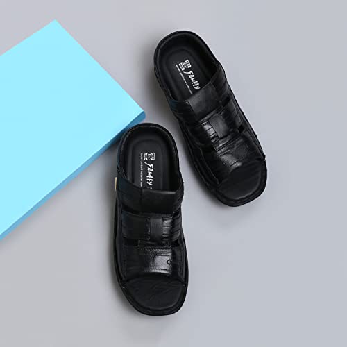 Image of Red Chief Genuine Napa Leather Casual Slip-On Slipper for Men | RC7014