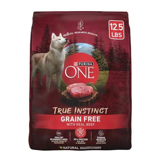 Purina One True Instinct Dry Dog Food, Muscle & Joint Support, Grain-Free Real Beef - 12.5 lb Bag