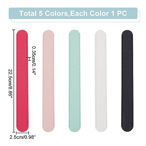 WADORN 5 Colors PU Leather Handbag Handle Wrap Cover - Image 2