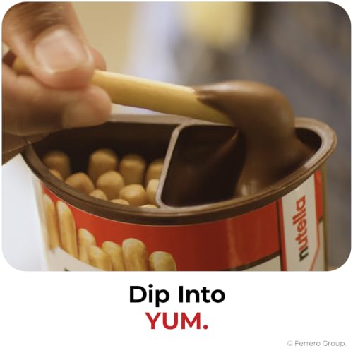 Image of Nutella & Go! Hazelnut Spread with Breadsticks, On-the-Go Snack Cups, Snack Packs, 12 Count - 21.6oz