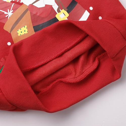 Image of Popshion Toddler Boys Sweatshirt Cotton Lightweight Kids Winter Warm Sweater Crewneck Pullover Tops