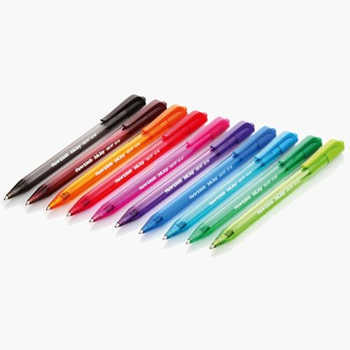 Image of Paper Mate Inkjoy 100 Rt Ballpoint Pen, Retractable, Medium 1 Mm, Black Ink, Black Barrel, 20 /Pack