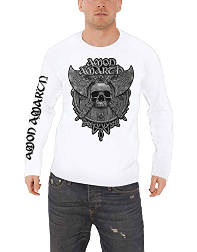 T-shirt Amon Amarth gris manche longue : le style métal parfait en taille S