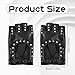 EupHHonycs Leather Punk Gloves, Black Fingerless Faux Leather Gloves, PU Faux Leathers Outdoor Sport Half Finger Glove with Belt Up Closure and Rivet for Women(Style 3)