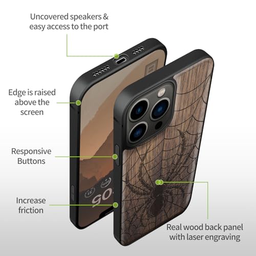 Étui bois iPhone 13 Pro Max une connexion unique avec la nature brute