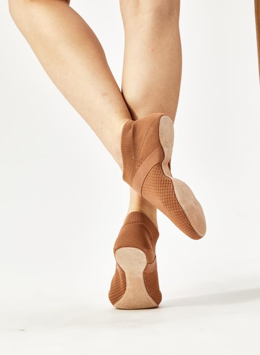 Jazz Shoe Slip-on for Women Dance Flat Shoes Teacher Trainning and Lala Cheering Dance Slippers3