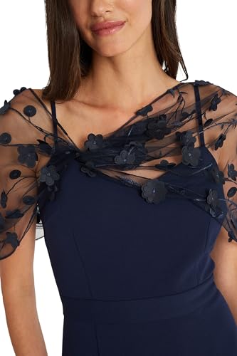 Maggy London Sweetheart Neckline Spaghetti Strap Shawl Detail | Semi Formal Dresses for Women4