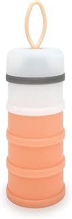 Baby Formula Dispenser, Formula Container, BPA Free, Portable Milk Powder, Baby Feeding Travel Storage Container, 4 Compartments, Non-Spill Stackable Baby Snack Storage Container
