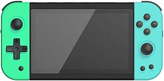 Powkiddy X51 64G Handheld Game Console With Built-in 5700+ Games, 5-Inch IPS HD Screen, Portable Nostalgic Arcade Game Console, Gifts for Adults and Children (Turquoise)