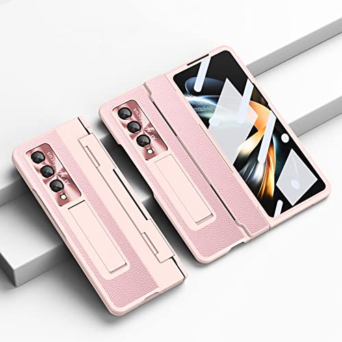 Protection Samsung Galaxy Z Fold 4 coque cuir avec vitre écran avant