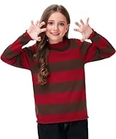 Arankhiger Kinder Halloween Sweatshirt Rot Pullover Langarm Strickpullover Horror Pullover 164