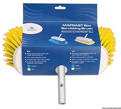 Balais-Brosse Mafrast Eco Souple Jaune 195x85mm brosse de balayage maniable