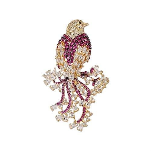 Broche magnifique en forme d'oiseau - Bijou de mode aux finitions d'exception