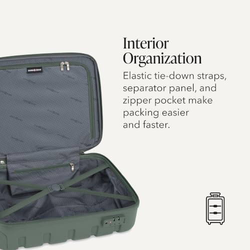 Image of SwissGear 7366, Olive, 2-Piece Set (19 /27), Signature Hardside Expandable Luggage With Spinner Wheels