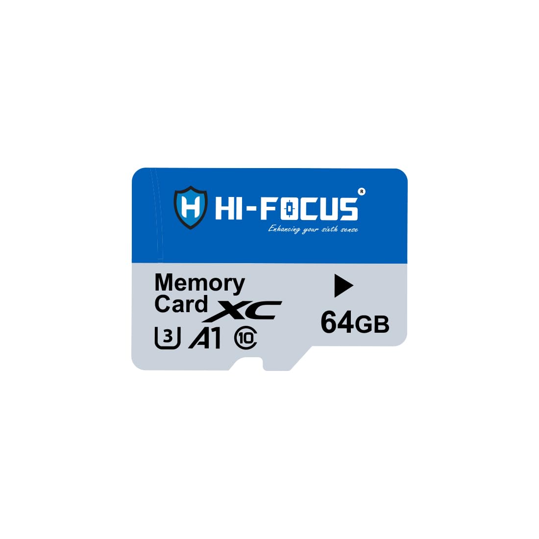 hi-focus 64gb micro sd memory card class 10 u3 a1 with adapter - high-speed storage for cctv, cameras, phones, drones & action devices
