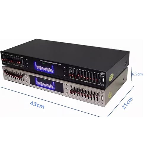 Equalizzatore grafico digitale professionale con display a spettro LED, connettività Bluetooth e telecomando per la sintonizzazione audio da studio