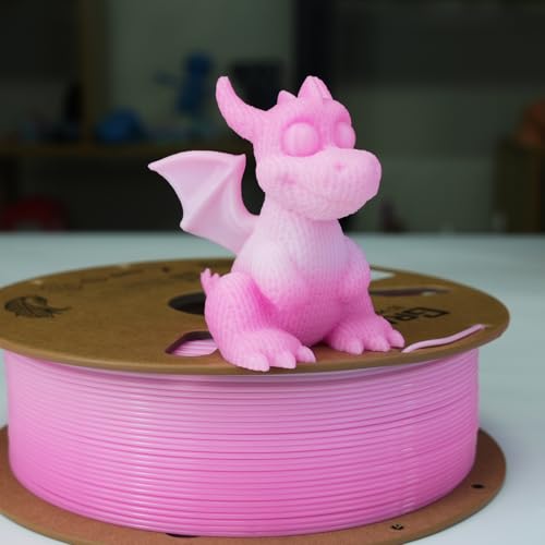 Image of GratKit Gradient PETG Filament, Color Change 3D Printer Filament 1.75mm, 1kg, Multicolor PETG Translucent Gradient Creamy Pink White