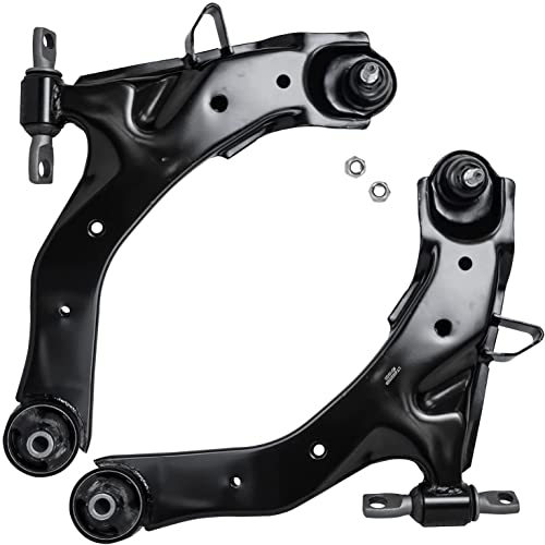 Image of Detroit Axle - 12pc End Suspension Kit for 2001-2006 Hyundai Elantra 2002 2003 2004 2005, Front 2 Lower Control Arms w /Ball Joints 4 Inner & Outer Tie Rods 4 Front Rear Sway Bars 2 Boots Replacement