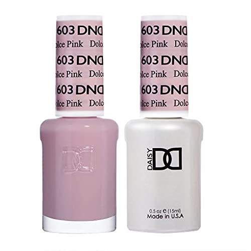 DAISY DNDDND Gel Polish Set, Pink Collection, UV/LED GelPolish and Air Dry Nail Lacquer, Matching Chip-Free Polish Duo, 0.5 Fl Oz Each