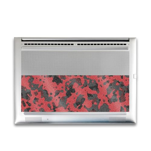 Image of Glossy Glitter Gaming Skin Compatible with HP Envy x360 16 inch (2023) - Red Modern Camo - Premium 3M Vinyl Protective Wrap Decal Cover - Easy to Apply | Crafted in The USA by MightySkins