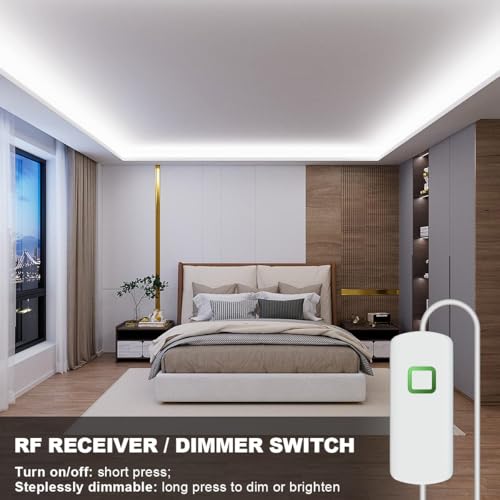 Tira LED blanca cálida con mando RF y sensor de movimiento miniatura 4