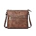 CHOLISS Crossbody Bags for Women Medium Size Leather Travel Cross Body Bag Purses for Women Brown