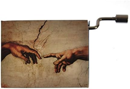 Art Music Box - Michelangelo Creation of Adam& Beethoven Song of Joy by Fridolin