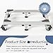 Chinchilla Heavy Duty All Stainless Steel Mobile Fridge Stand Base, Washing Machine Stand with Wheels, Adjustable Furniture Dolly for Washer, Refrigerator and Dryer（Large