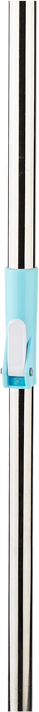 Presto! Spin Mop Stainless Steel Rod, Height-Adjustable, Lockable for Compact Storage (Blue)