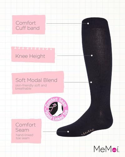 MeMoi Essential Modal Knee High Kids Socks3