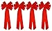 Red Velvet Bow (4 Pack) 26" Long 10" Wide 10 Loop Holiday/Christmas Bow