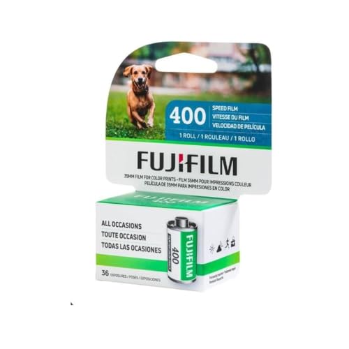Fujifilm Fujicolor 400 35mm Camera Film ISO 400 Color Negative Film 36 Exposures Single Roll