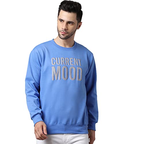 Image of Mack Jonney Fleece Round Neck Printed Sweatshirt for Men (Pack of 2)-SW RRN PNK 49 Sky 02-P