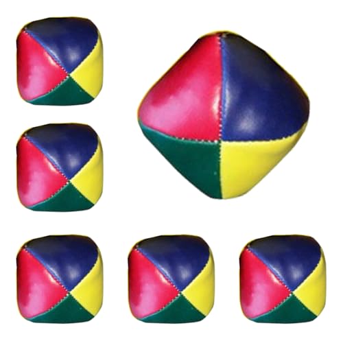 Odowalker 6 Pcs Juggling Balls Set for Beginners Multi-Colored Juggling Balls, Mini Durable Juggle Ball Kit Professionals Learning Toy, Soft Easy Juggle Ball, Best Gift for Adults