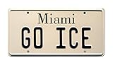 metal ice chest Placa precisa de la pantalla Vanilla Ice  GO ICE  Metal Stamped License Plate