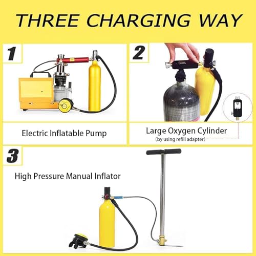 Cylindre de plongée 0,5l 200 bar pour vos explorations